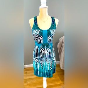 BEBE Zip-Racerback Dress